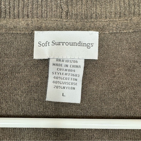 Soft Surroundings cardigan‎ long sleeve size large popover sweater cardigan - Picture 6 of 8